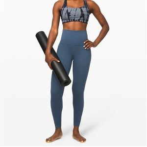 Lululemon wunder under high rise 7/8 pant 25” blue size 8